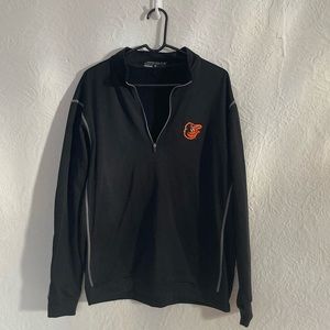 Nike Golf Baltimore Orioles Mens Size L Black Shirt Jacket